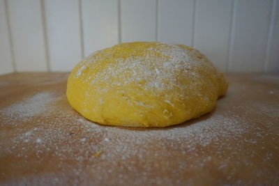 Close-up of bread on table