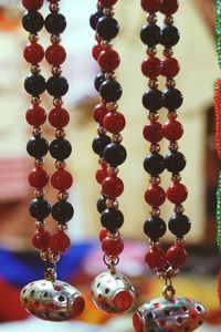 Close up of necklace