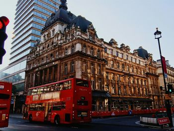 Low angle view of city street