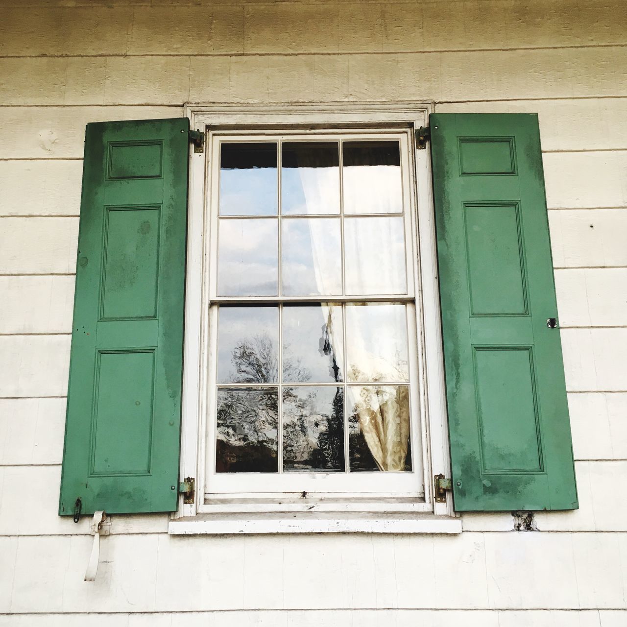 window, door, architecture, green color, building exterior, built structure, no people, day, desolate, outdoors