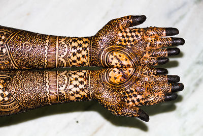 Close-up of woman wearing mask