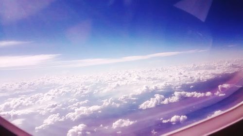 Aerial view of cloudscape