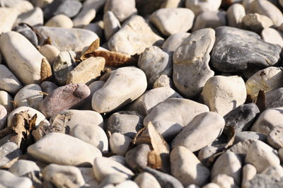 Full frame shot of pebbles