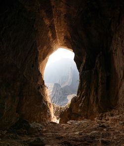 Scenic view of cave