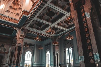 Low angle view of ceiling of building