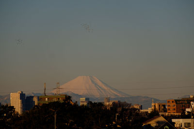 Scenic view of mountain against sky