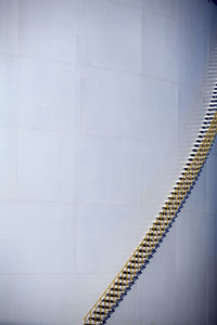 Low angle view of ladder on sugar cane factory