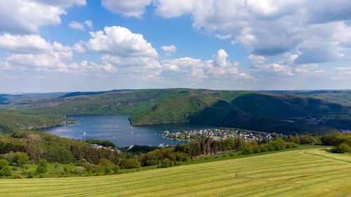 Scenic view of landscape against sky