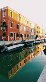 Boats in canal