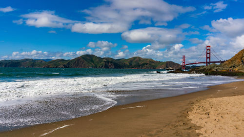 Beach near golden gate bridge