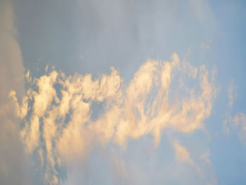 Low angle view of clouds in sky