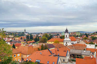 View of eger city from eger castle, hungary