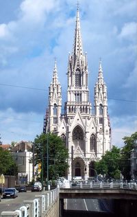 View of church against cloudy sky