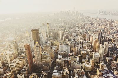 High angle view of cityscape