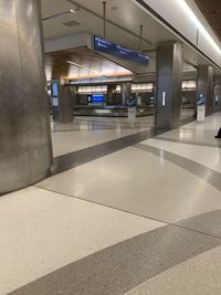 Interior of subway station