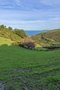 Scenic view of sea against sky