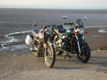 Bicycles on beach