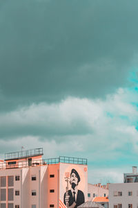 Low angle view of buildings against sky