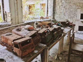 Interior of abandoned house