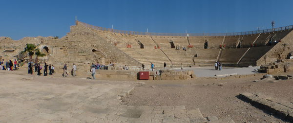 Tourists visiting temple