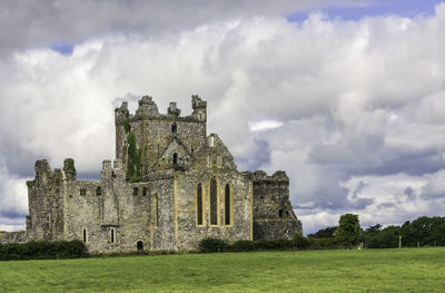 View of old ruins against sky