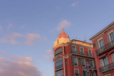 Low angle view of building against sky