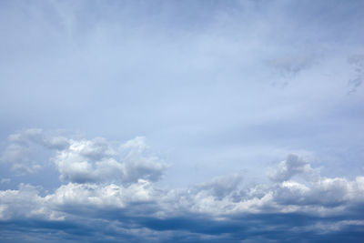 Low angle view of clouds in sky