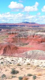 Scenic view of mountain range
