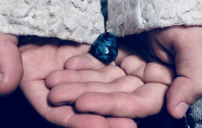 Close-up of baby hand