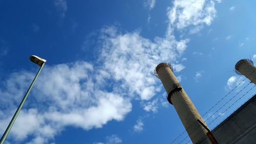 Low angle view of cloudy sky