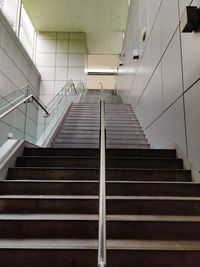 Low angle view of staircase in building