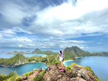 Scenic view of padar island