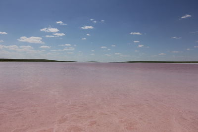 Scenic view of desert against sky