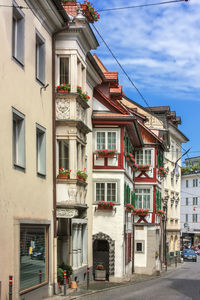 Street in st. gallen city center, switzerland