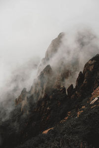 Scenic view of mountain against sky