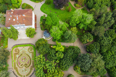 Aerial view of opatija town in croatia