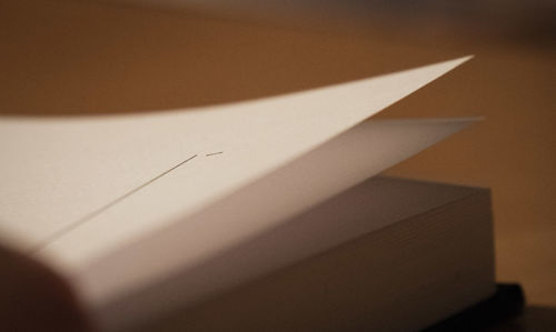 High angle view of pencil on table