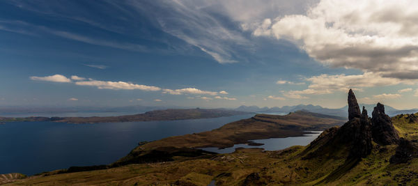 Panoramic view of sea against sky