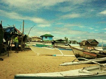 Boats in sea