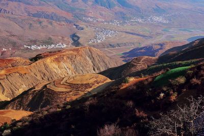Aerial view of landscape
