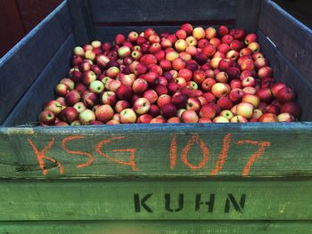 Fruits for sale at market stall