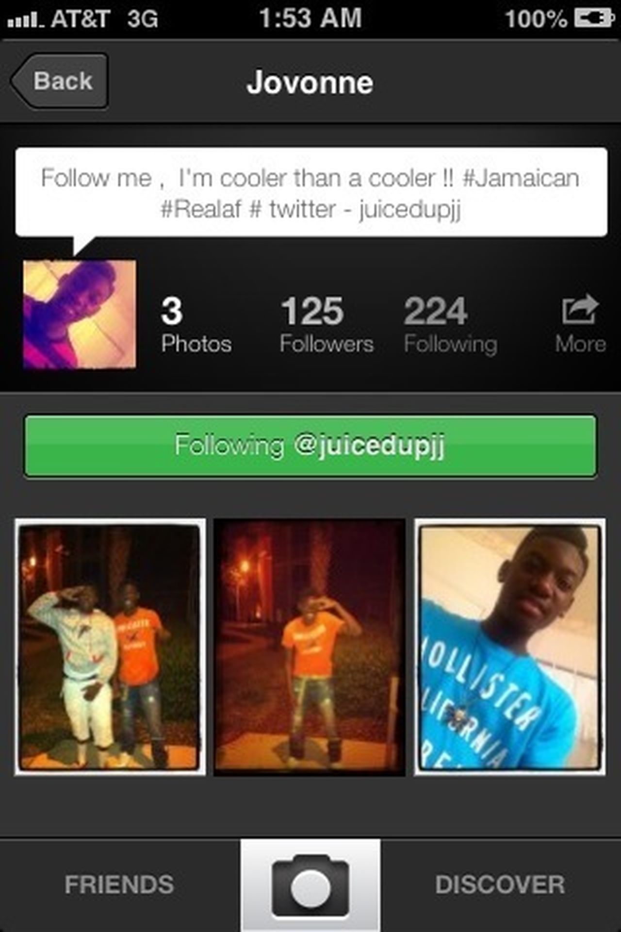 S/O to my new follower he cute you should follow him he will follow back