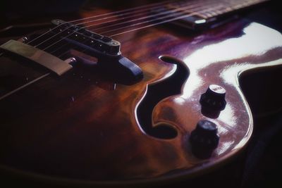 Close-up of guitar