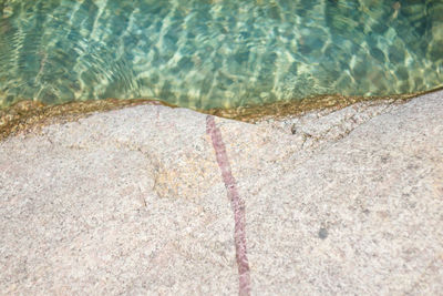 High angle view of swimming pool