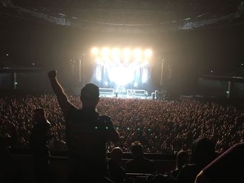 Crowd at music concert