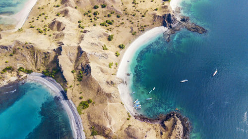 Aerial view of sea