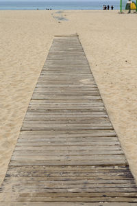 Pier on beach