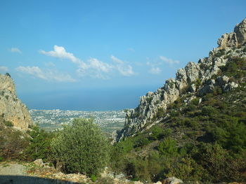 Panoramic view of landscape against sky