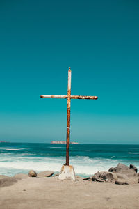 Cross on the beach