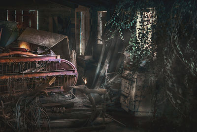 Stack of old abandoned building